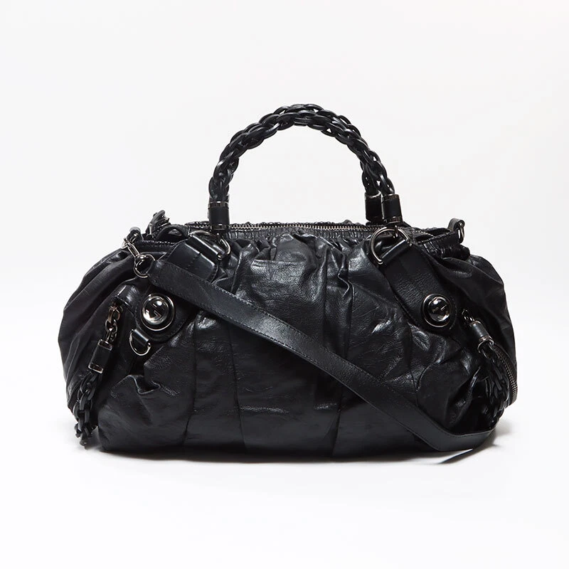 Sac GUCCI Galaxy Line cuir 2 voies Boston noir WS13015