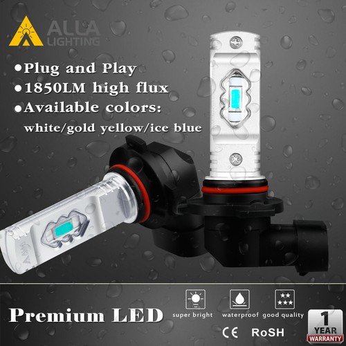 Alla Lighting Light Ice Blue Tint LED 9006 Driving Light,Bright Cool Fog Bulb - Picture 6 of 10