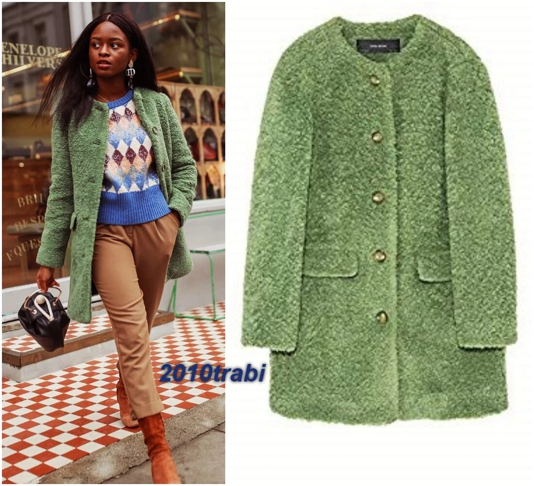 Light green cheap fur coat