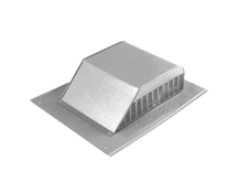60 sq. in. NFA Aluminum Slant Back Louver Static Roof Vent in Mill - Pack of 8