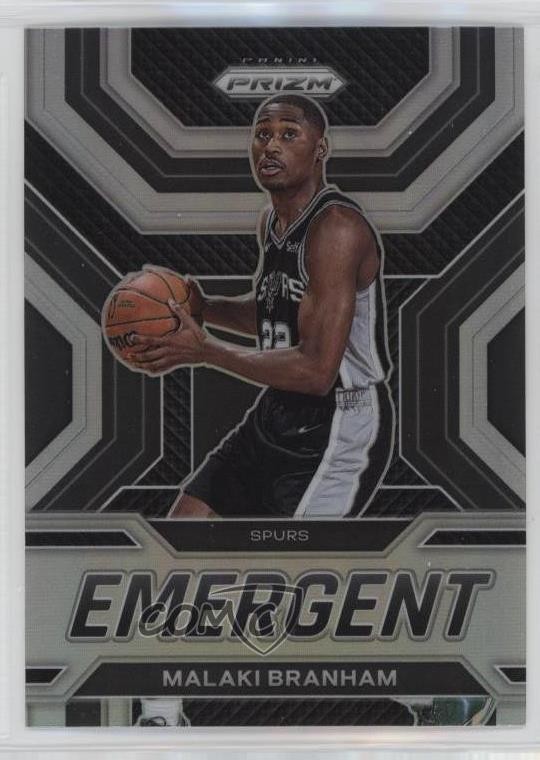 2022-23 Panini Prizm Emergent Silver Prizm Malaki Branham #28 Rookie RC 13a8