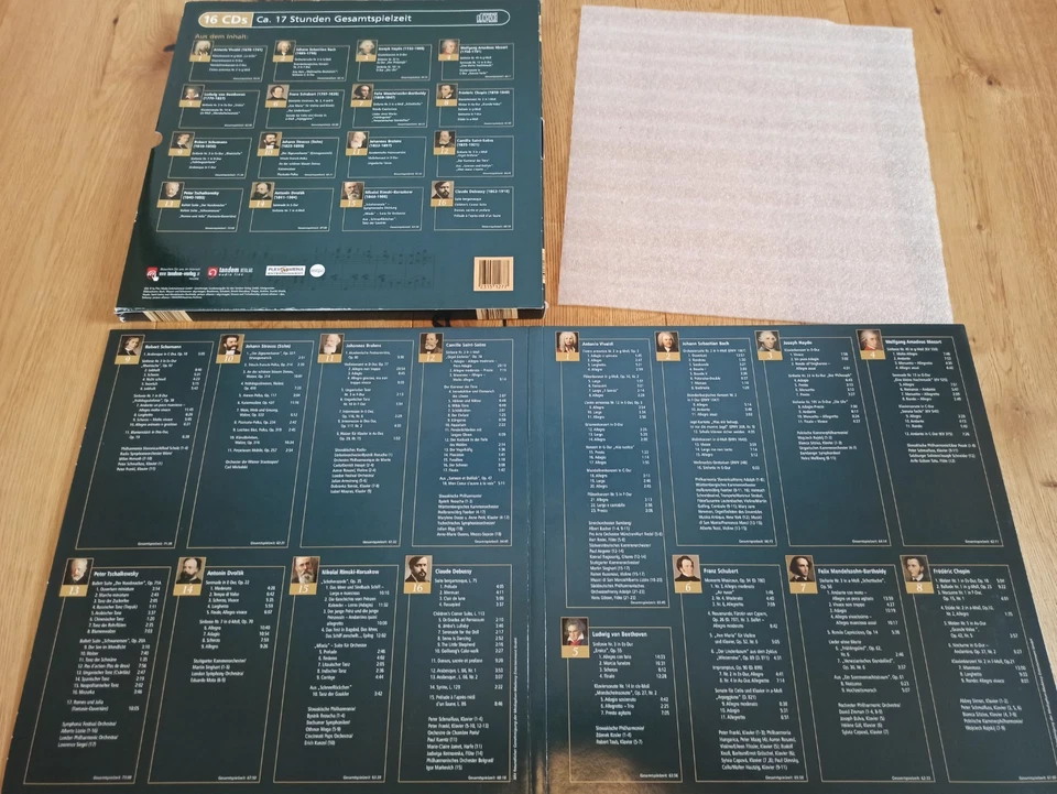 The Great Composers III 3 Musik 16 CDs Box Set Vivaldi, Bach, Mozart, Beethoven - Bild 3 von 3