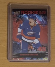 Matthew Schaefer Red Rookie Class 2025-26 Upper Deck Rookie Card