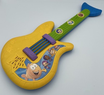 Bubble Guppies Fin-Tastic Guitar ~ Talking Singing Musical Toy Mattel Fish WORKS