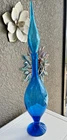 Blenko Glass  decanter 6528S  in turquoise Joel Myers 60’s Design MCM