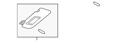 Genuine Mazda Sun Visor KB8C-69-320A-75