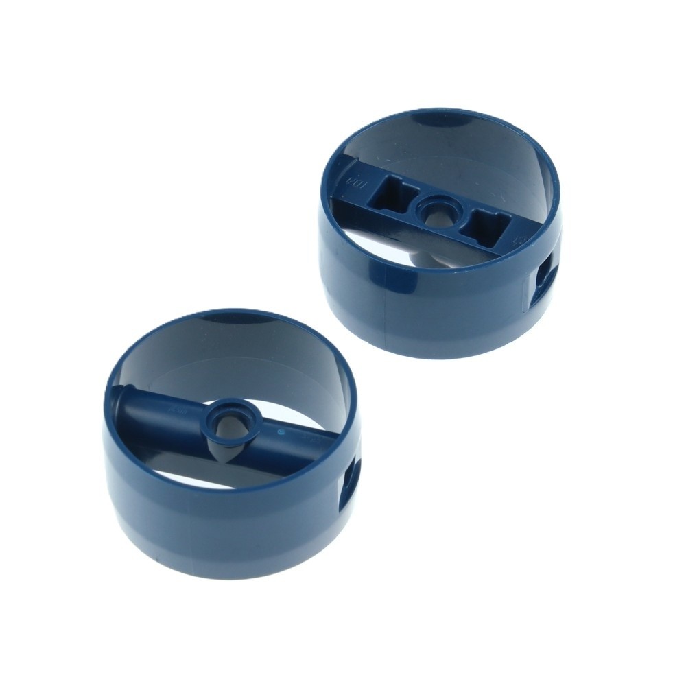 2x LEGO Technic Cylinder 4x4x1 Dark Blue Propeller Turbine Holder 41531