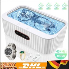 Ultraschallreinigungsger&auml;t Ultraschallreiniger f&uuml;r Ring Uhren Brille Schmuck DE