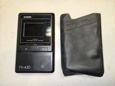 Vintage Casio Portable Handheld Travel Tv-430 LCD Pocket Color for