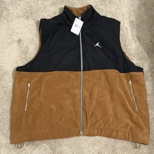 Air Jordan Essentials Winter Vest Brown Black Men's Size XXL FD8628-281 New