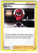 ball guy pokemon card value Amazon.com: Ball Guy 057/072 - Shining Fates - x4 Playset main image 0