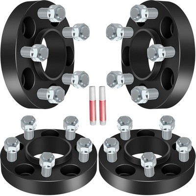 4Pcs 1'' 14x1.5 Hubcentric Wheel Spacers 5x4.5 5x114.3 For Ford Mustang 2015-2023