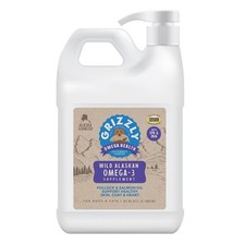 GRIZZLY Omega Health for Dogs & Cats Wild Salmon Oil/Pollock Oil Omega-3 Blend