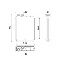 Wärmetauscher Innenraumheizung MAHLE AH 299 000P für DS Peugeot Opel 208 II