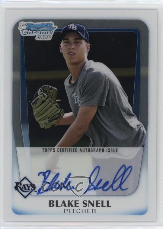 2011 Bowman Draft Chrome Prospects Auto Blake Snell #BCAP-BSN Auto i6e