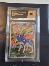 Zacian 100/094 Me02: Phantasmal Flames  Graded ACE Gem Mint 10