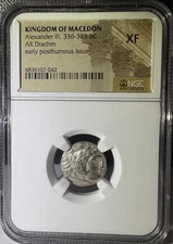 Kingdom Of Macedon Alexander III 336-323 BC AR Drachm NGC XF (042)
