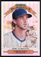 2019 Donruss #18 Aaron Nola Season Stat Line #/97