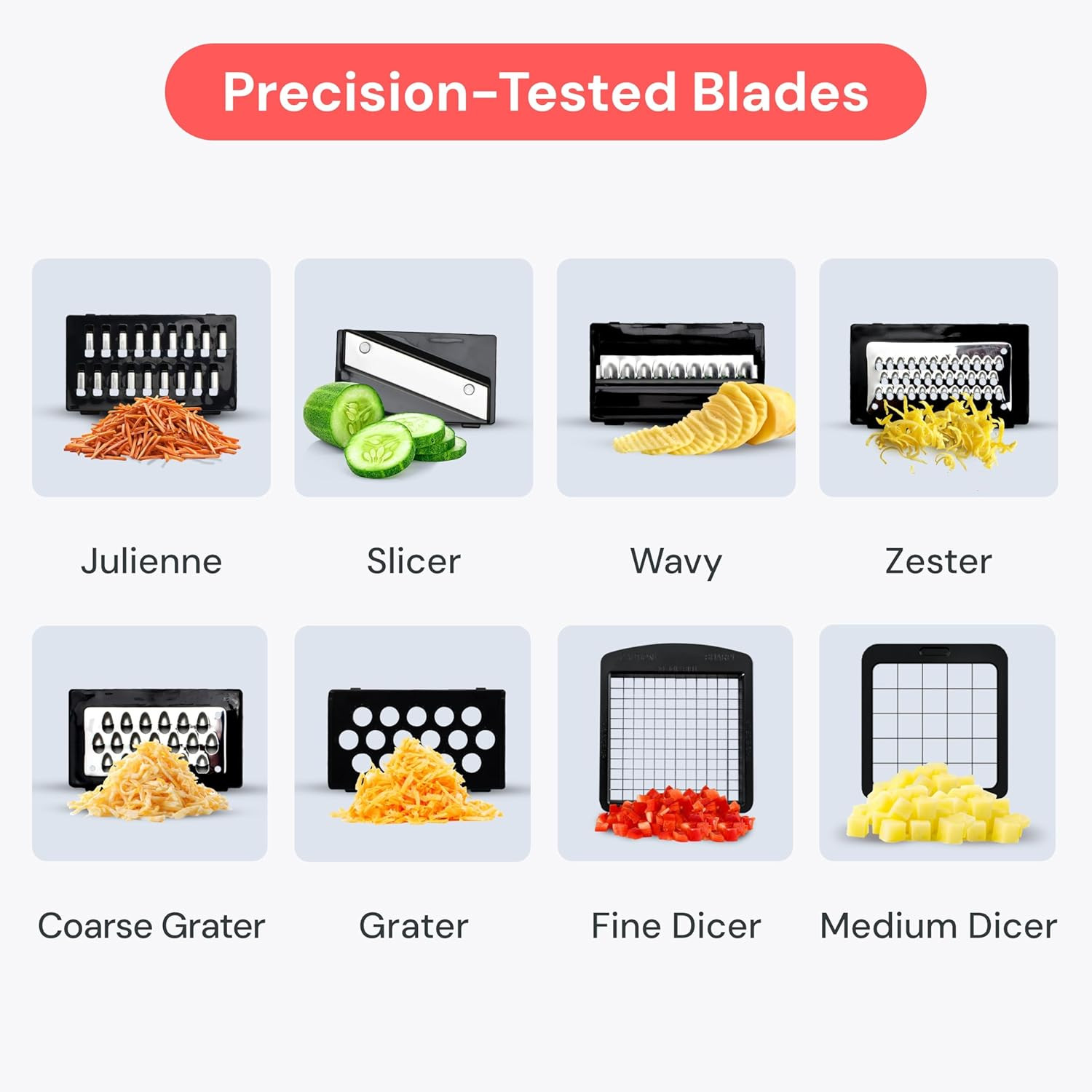 the Original Pro Chopper - Vegetable Chopper and Spiralizer, Food Chopper with C