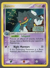 Banette 1/100 Rare Crystal Guardians Pokemon Stamped Reverse Holo LP/MP on eBay