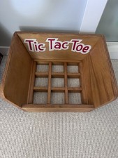 Vintage Wooden Carnival Tic Tac Toe Game Fair Amusement Park Party RARE 20x15