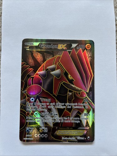 Pokémon TCG Groudon-EX Dark Explorers Full Art Ultra Rare Card 106/108