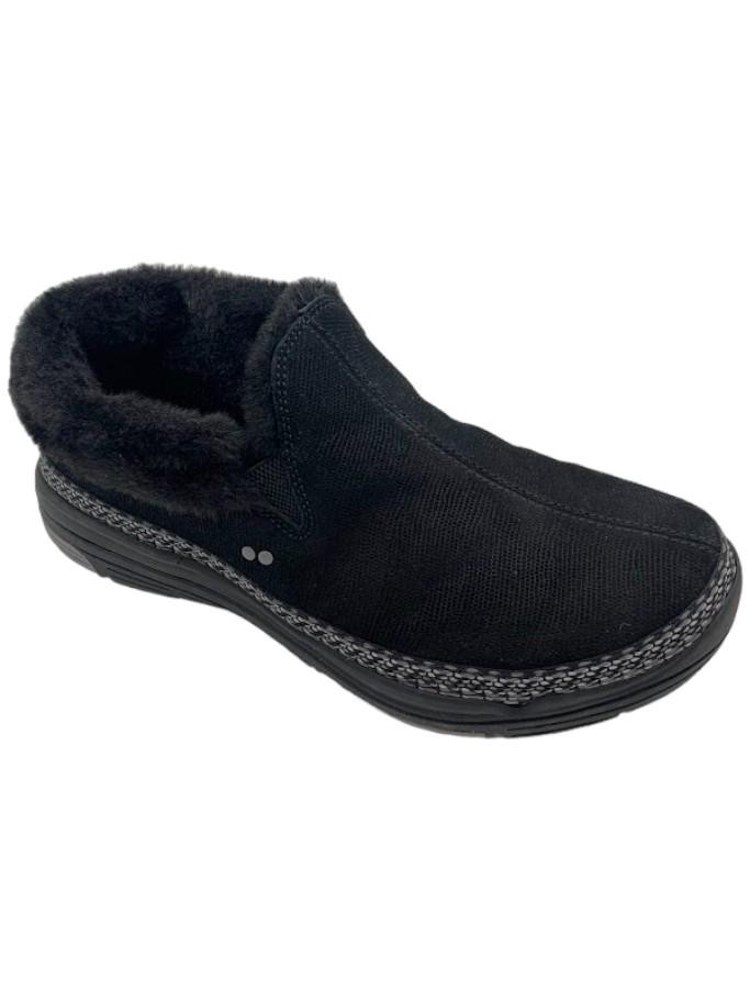 Ryka Water Repellent Suede - Faux Fur Slip-Ons Anchorage Argyle Black 8790₽