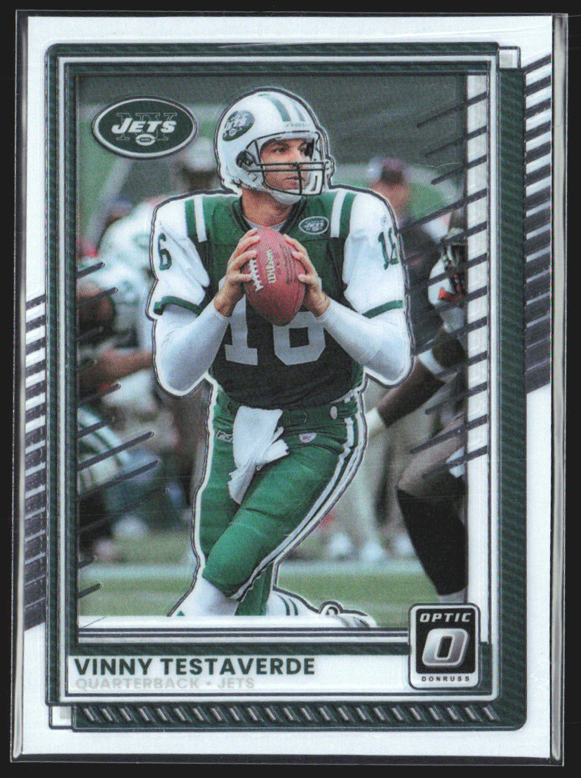 2025 Panini Optic Vinny Testaverde Football Card #159 Raw