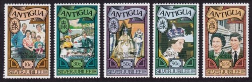 Antigua, 1977 Silver Jubilee Overprinted ROYAL VISIT, Superb Unmounted Mint MNH