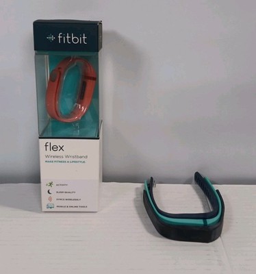 NIB Fitbit Flex Wireless Bluetooth Activity Tracker Wristband + 3 Large Bands