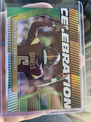 2024 Panini Score Celebrations Jayden Daniels ROOKIE 5/6 – PERFECT JERSEY MATCH!