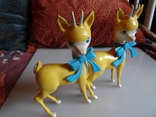 2 x Babycham Vintage 1960s/70s Deer Plastic Pub Figure 15cm High