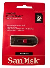 SanDisk Cruzer Glide USB 2.0 Flash Drive 32 GB New 