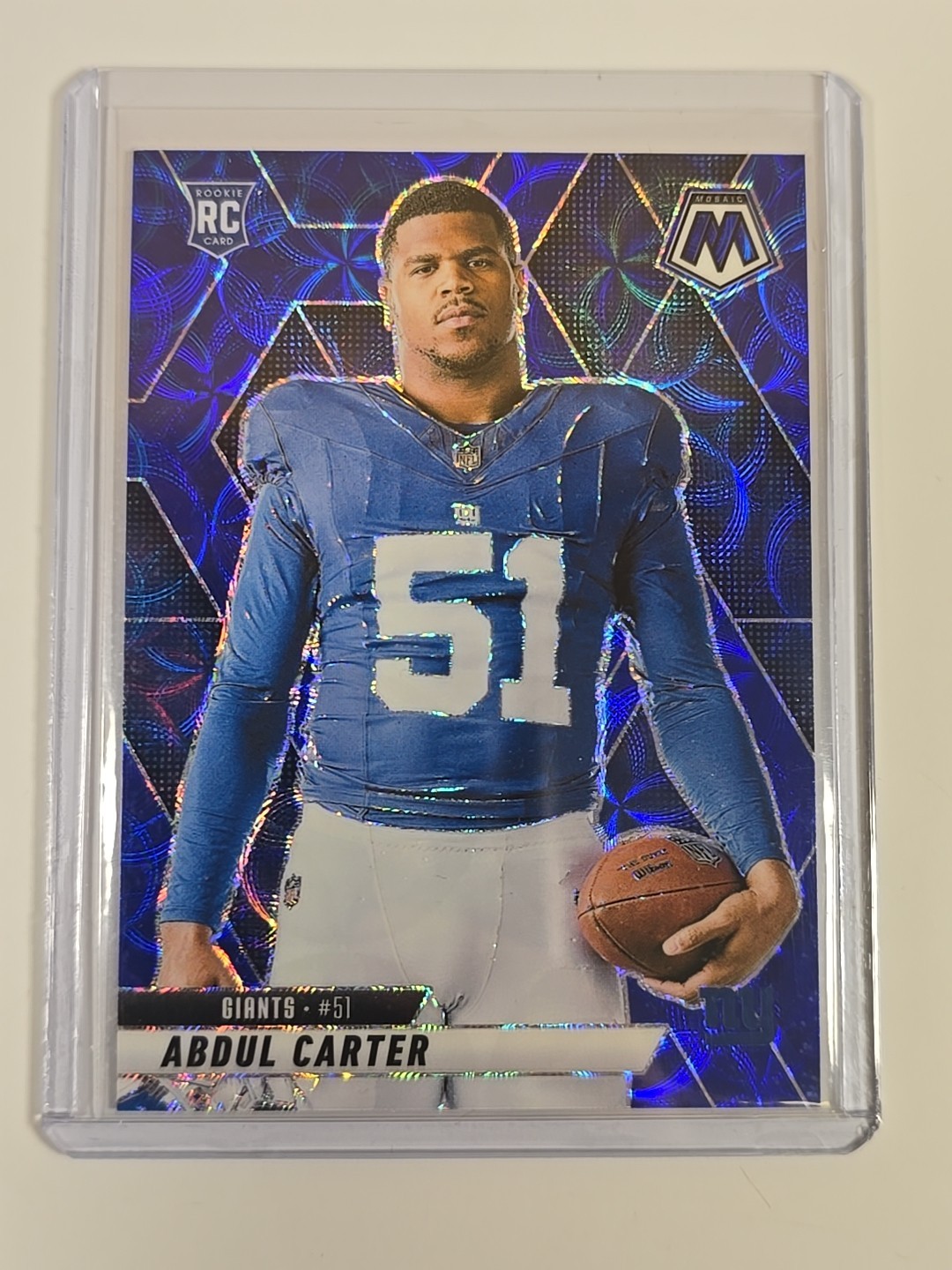 2025 Mosaic Abdul Carter RC BLUE SCOPE PRIZM VARIATION SP #282 COLOR MATCH