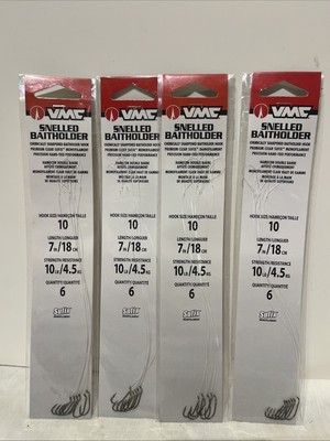 VMC Snelled Baitholder - 7'' - #10 - SBH7BZ#10PP lot of 4 new