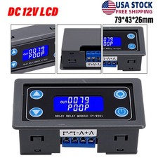 Digital Time Delay Relay Module Control Switch Timing Trigger DC 12V LCD