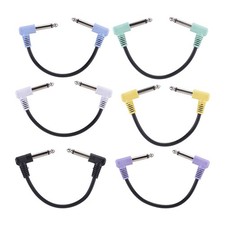 6 Pack Colorful Patch Cables For Guitar Effects Pedal Cable