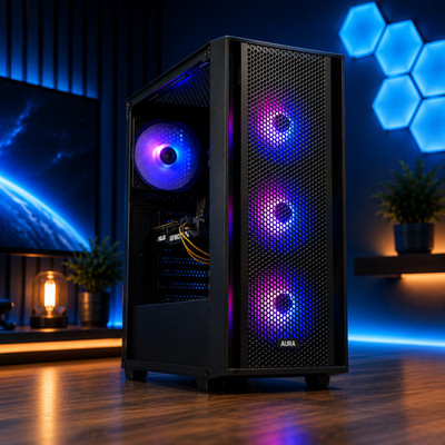 Custom Build ARGB Desktop i7 PC 32 GB RAM 1TB SSD RTX 5060 Win11 GAMING READY