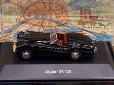 Schuco model car 1:87 H0 Jaguar XK 120 black