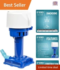 Evaporative Cooler Pump 1/50 HP 115V 502 GPH Blue Corded for Coolers, Labs