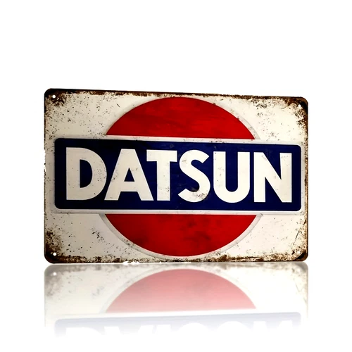 Vintage Art Home Gifts Style Datsun Tin Metal Signs Home Décor Wall Art 8x12