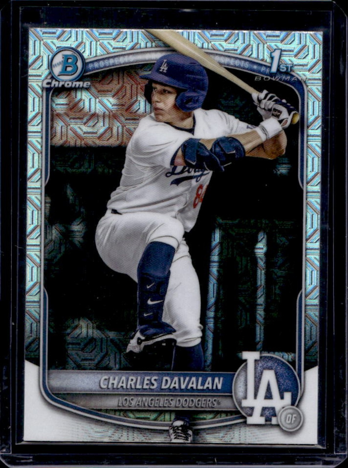 2025 Bowman Draft Charles Davalan Chrome Mojo Refractor 1st #BDC-96 Dodgers