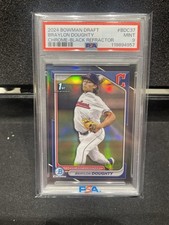 Braylon Doughty 1st Bowman Chrome Black Refractor /10 - PSA 9 2024 Bowman Draft
