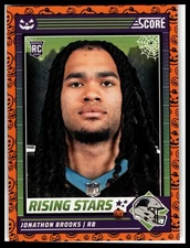 2024 Score-A-Treat #30 Jonathon Brooks A-Treat - Rising Stars Orange Pumpkin