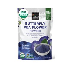 Organic Butterfly Pea Flower Powder - Blue Matcha, Natural Food Coloring, Vegan