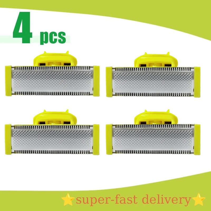 4pc Blades Norelco QP210/80 OneBlade Replacement Head for QP