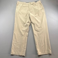 Izod Golf Pants Mens 40x30 Beige Stretch Chin...