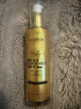 MAEPEOR Shimmer Body Luminizer Glows Brightening  #02 GOLD 2.8 oz
