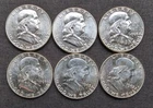 $3.00 Face Value - US 90% Silver Franklin Halves - Uncirculated - Lot #6