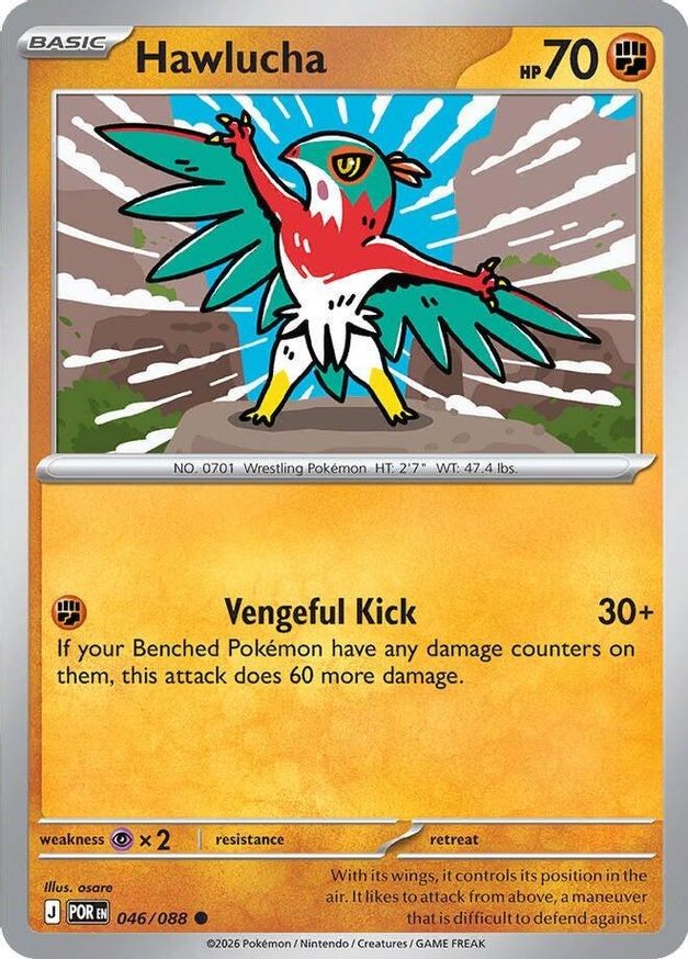 Pokemon Hawlucha (46/124) Perfect Order NM
